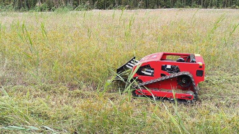 China made remote mower for hills low price for sale, chinese best remote control steep slope mower