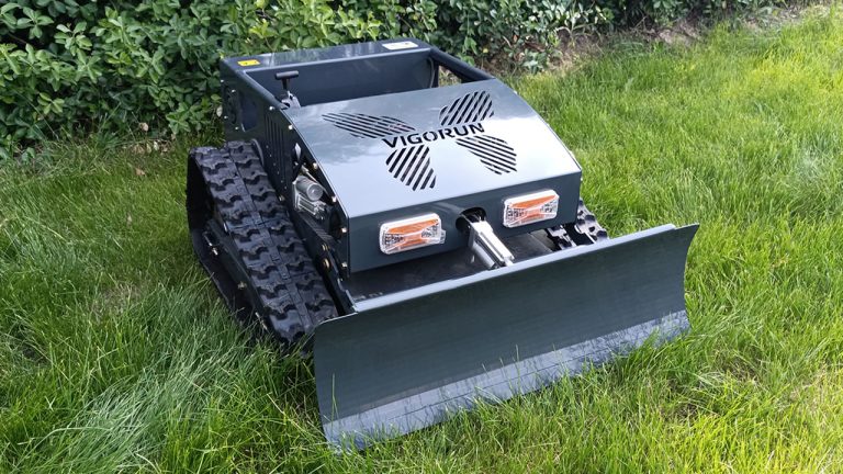 China made remote control slope mower with tracks low price for sale, Chinese best RC mower for sale