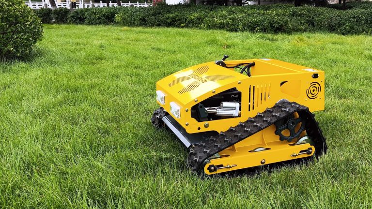 China made radio-controlled lawn mower low price for sale, Chinese best radio control mower