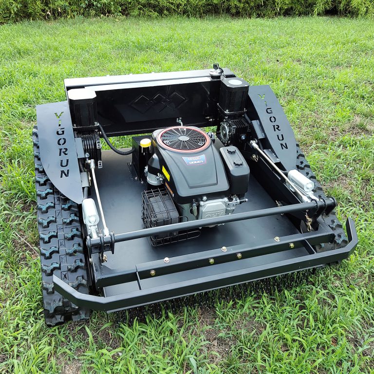 cutting height 20-150mm adjustable remote distance 200m remote controlled grass cutter machine