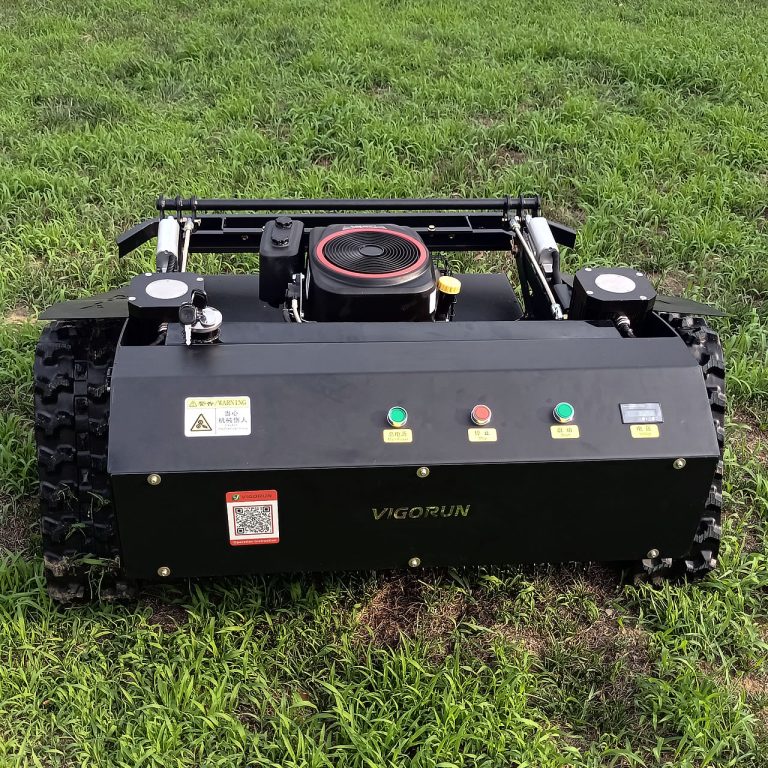 China made remote control bank mower low price for sale, best wireless radio-controlled lawn mower