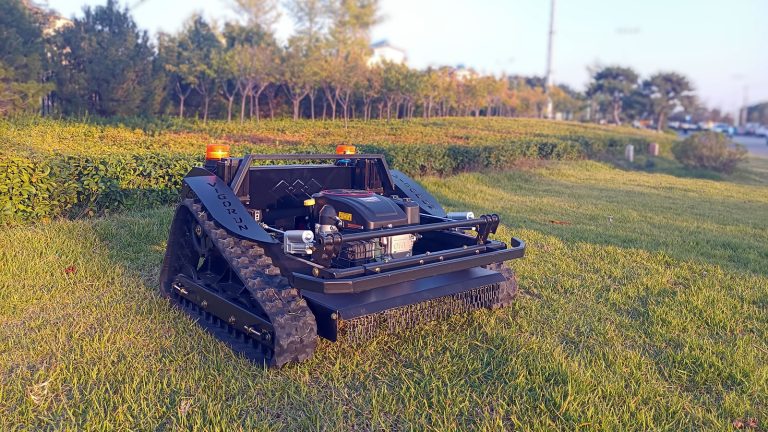gasoline engine speed of travel 6km/h time-saving and labor-saving remotely controlled mower