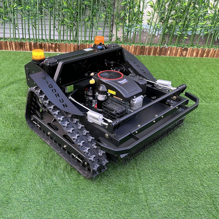 China remote control slope mower with tracks low price for sale, Chinese best robotic brush mower