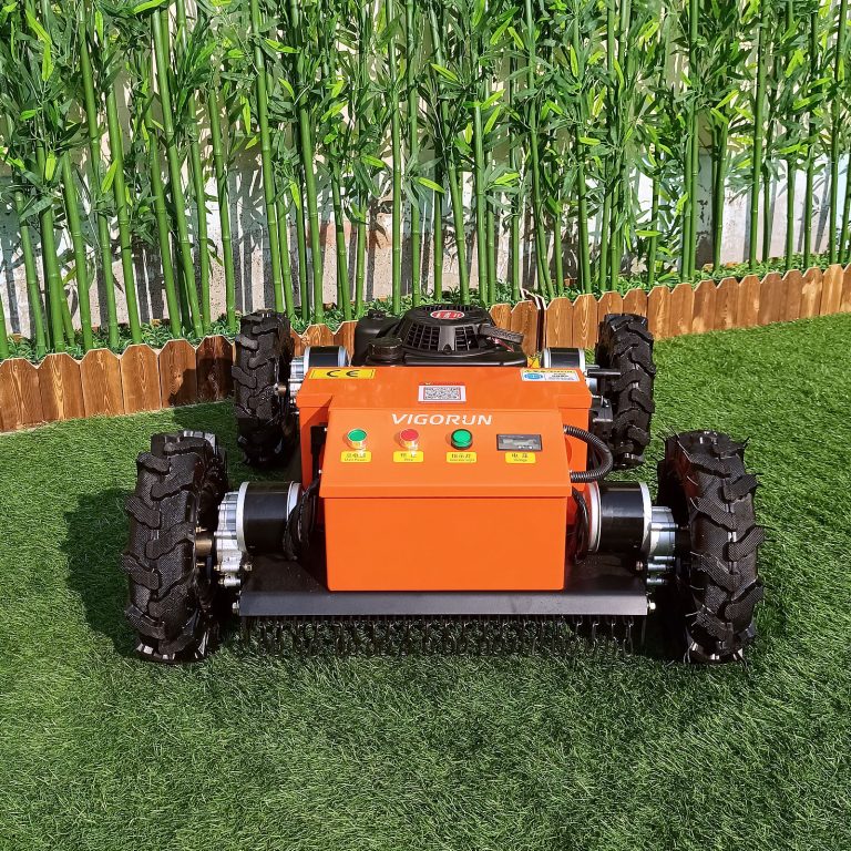 best quality wireless radio control tracked lawn mower made in China