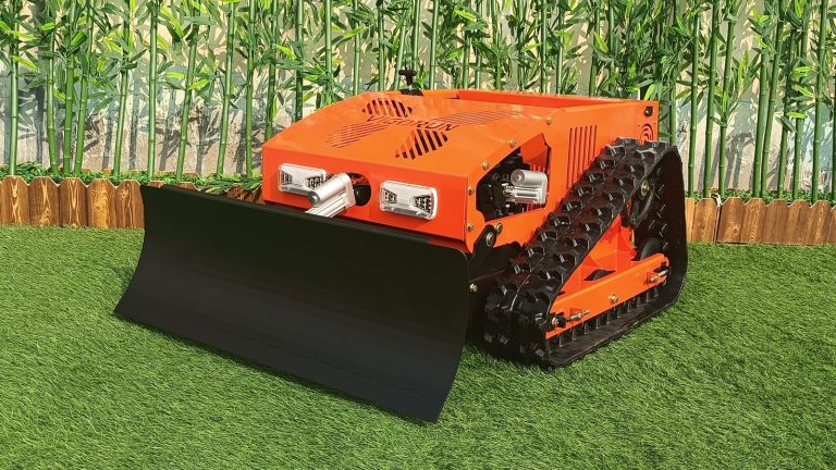 China remote controlled lawn mower low price for sale, Chinese best remote control mower with tracks