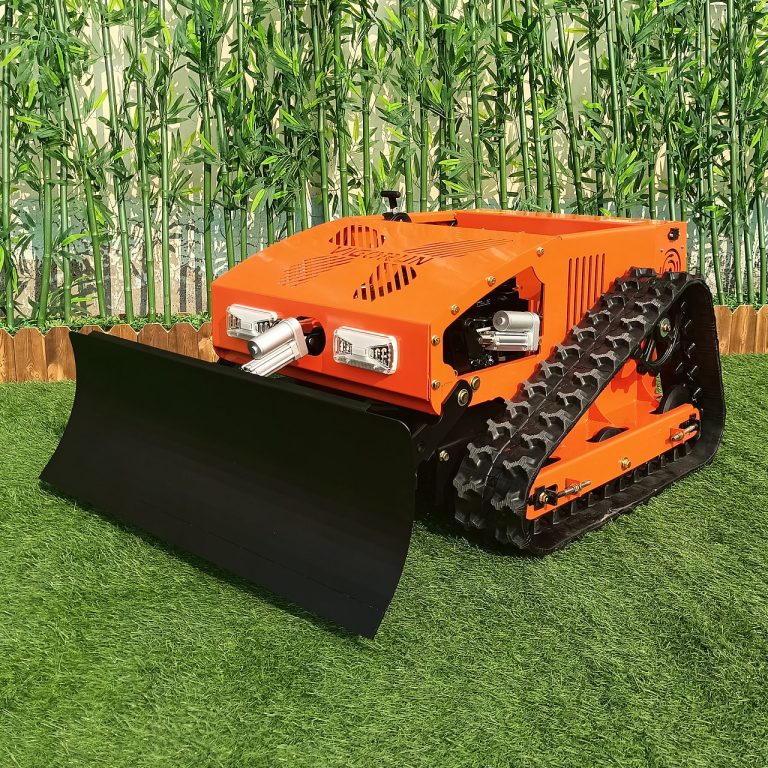 China made lawn mower robot low price for sale, Chinese best remote control steep slope mower