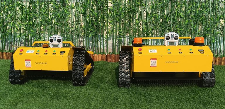 best quality remote operated robot lawn mower for hills made in China